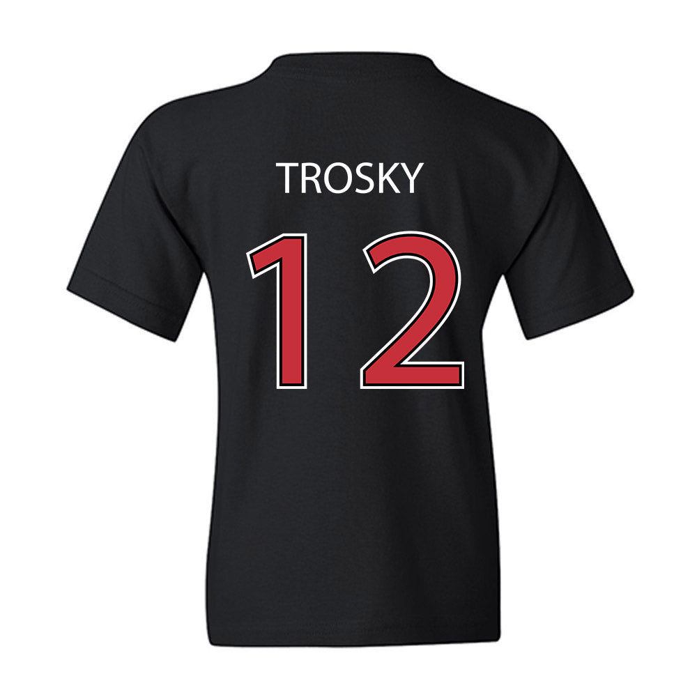 SDSU - NCAA Baseball : Jabin Trosky - Vintage Shersey Youth T-Shirt-1