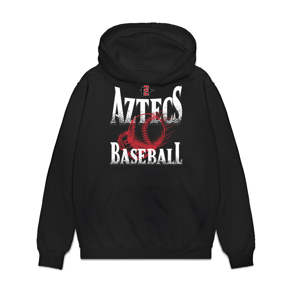 SDSU - NCAA Baseball : Aidan Russell - Vintage Shersey Premium Hooded Sweatshirt-0