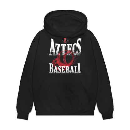 SDSU - NCAA Baseball : Rohan Lettow - Vintage Shersey Premium Hooded Sweatshirt-0