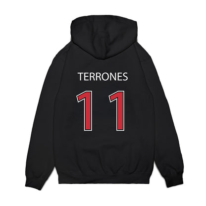SDSU - NCAA Softball : Gabriella Terrones - Vintage Shersey Premium Hooded Sweatshirt-1