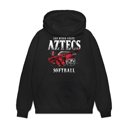 SDSU - NCAA Softball : Jade Ignacio - Vintage Shersey Premium Hooded Sweatshirt-0