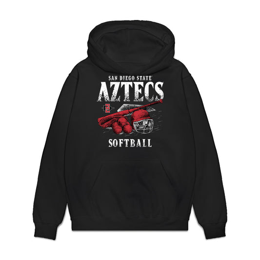 SDSU - NCAA Softball : Jade Ignacio - Vintage Shersey Premium Hooded Sweatshirt-0