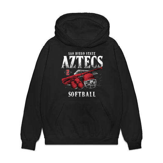 SDSU - NCAA Softball : Mattison Kwarta - Vintage Shersey Premium Hooded Sweatshirt-0