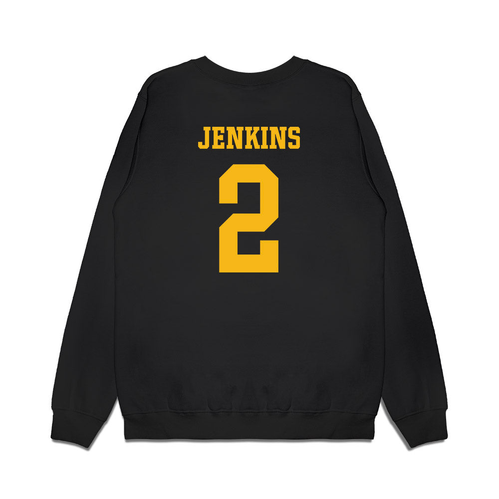 Idaho - NCAA Men's Basketball : Talon Jenkins - King Spud Premium Crewneck Sweatshirt-1
