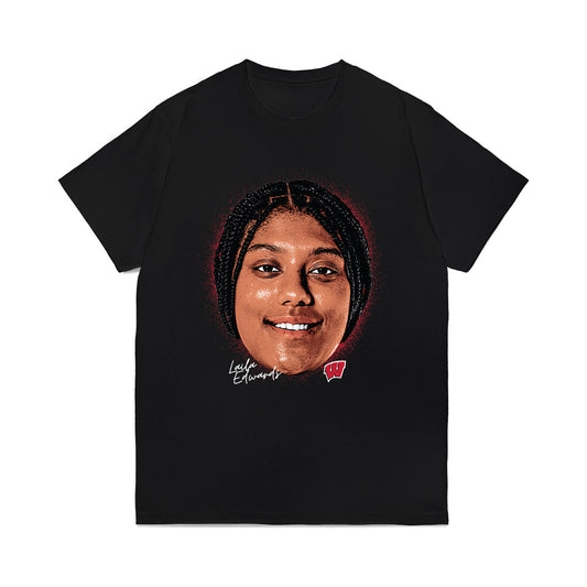 Wisconsin - NCAA Women's Ice Hockey : Laila Edwards - GameFace Comfort Colors T-Shirt-0