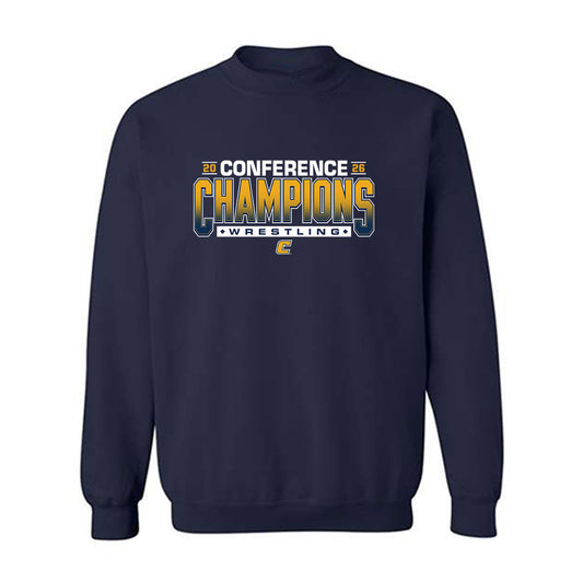UTC - NCAA Wrestling : Elijah Lowe - Conference Champions Crewneck Sweatshirt-0