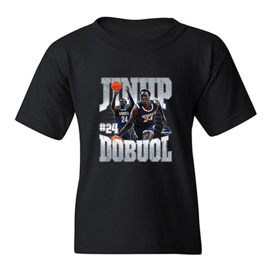 Monmouth - NCAA Men's Basketball : Jinup Dobuol - Collage Youth T-Shirt-0