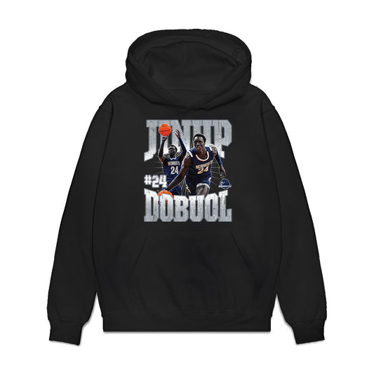 Monmouth - NCAA Men's Basketball : Jinup Dobuol - Collage Premium Hooded Sweatshirt-0