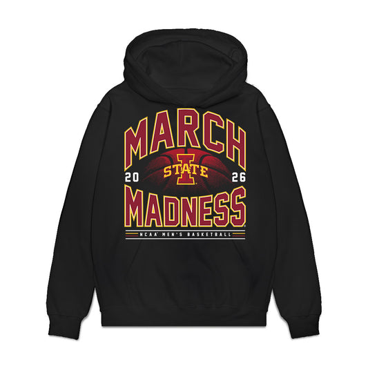 Iowa State - NCAA Men's Basketball : Joshua Jefferson - NCAA® March Madness® 2026 Premium Hooded Sweatshirt-0