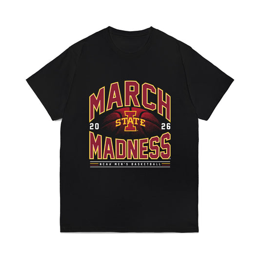 Iowa State - NCAA Men's Basketball : Milan Momcilovic - NCAA® March Madness® 2026 Comfort Colors T-Shirt-0