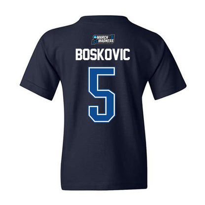 BYU - NCAA Men's Basketball : Mihailo Boskovic - NCAA® March Madness® 2026 Youth T-Shirt-1