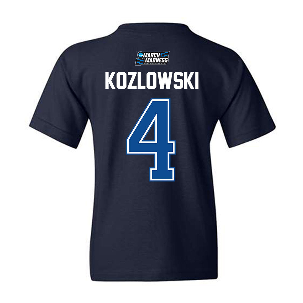 BYU - NCAA Men's Basketball : Brody Kozlowski - NCAA® March Madness® 2026 Youth T-Shirt-1