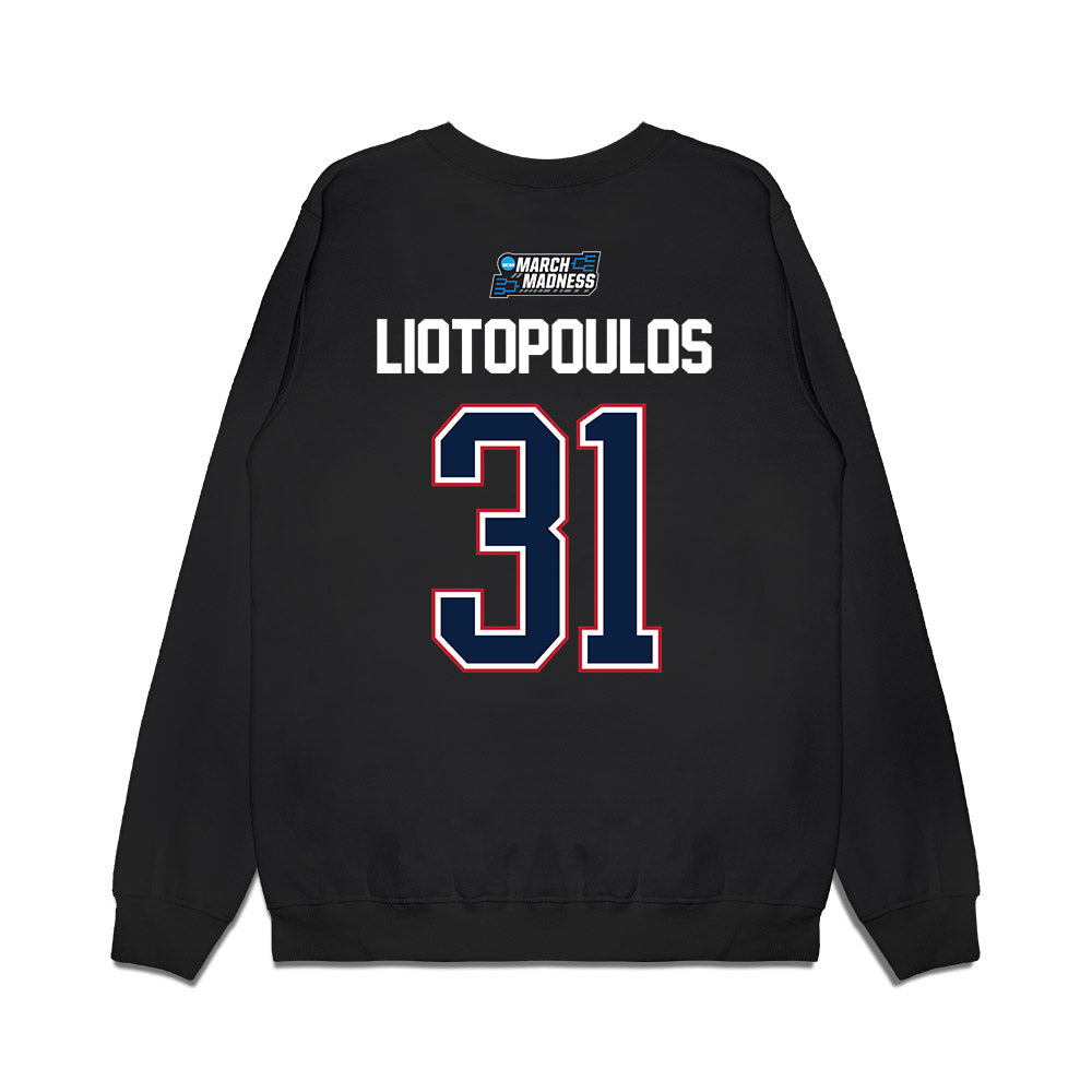 St. Johns - NCAA Men's Basketball : Lefteris Liotopoulos - NCAA® March Madness® 2026 Premium Crewneck Sweatshirt-1