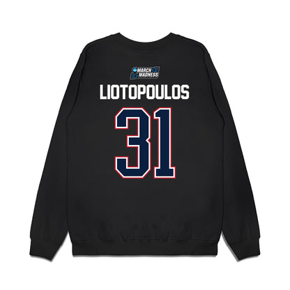St. Johns - NCAA Men's Basketball : Lefteris Liotopoulos - NCAA® March Madness® 2026 Premium Crewneck Sweatshirt-1