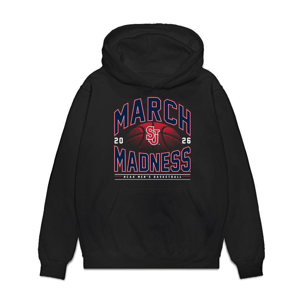 St. Johns - NCAA Men's Basketball : Ruben Prey - NCAA® March Madness® 2026 Premium Hooded Sweatshirt-0