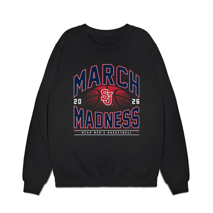 St. Johns - NCAA Men's Basketball : Lefteris Liotopoulos - NCAA® March Madness® 2026 Premium Crewneck Sweatshirt-0