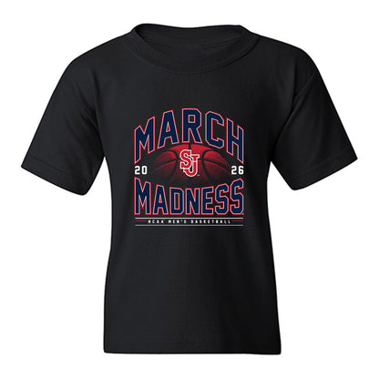 St. Johns - NCAA Men's Basketball : Lefteris Liotopoulos - NCAA® March Madness® 2026 Youth T-Shirt-0