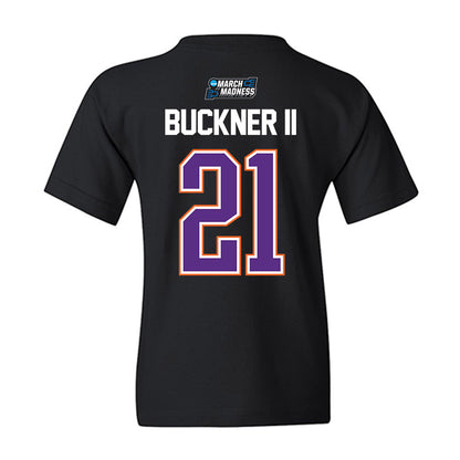 Clemson - NCAA Men's Basketball : Ace Buckner II - NCAA® March Madness® 2026 Youth T-Shirt-1