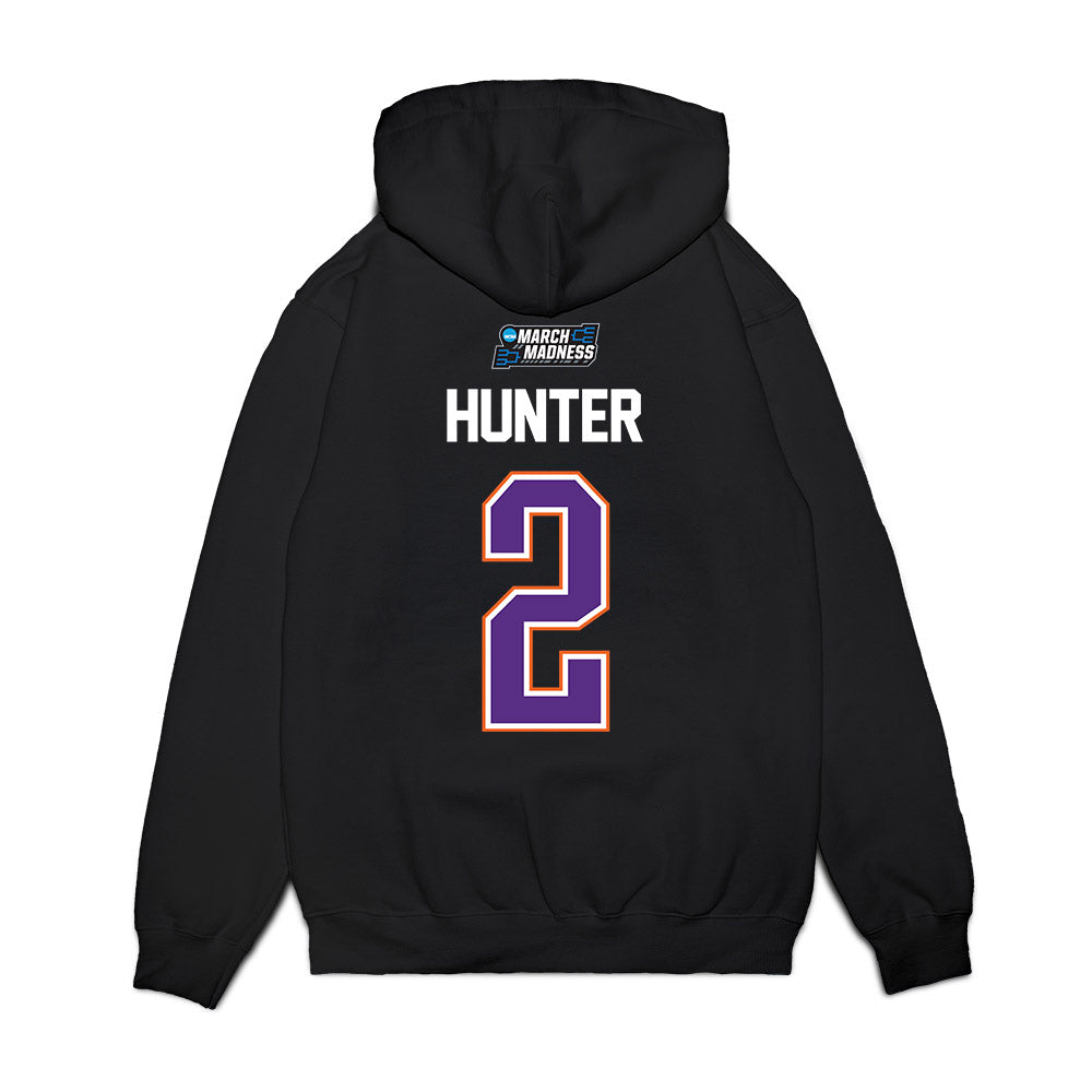 Clemson - NCAA Men's Basketball : Dillon Hunter - NCAA® March Madness® 2026 Premium Hooded Sweatshirt-1