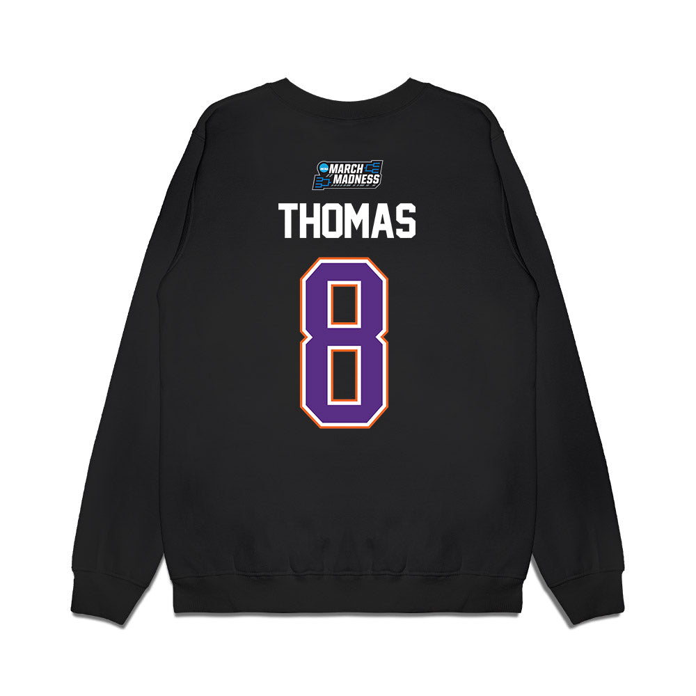Clemson - NCAA Men's Basketball : Dallas Thomas - NCAA® March Madness® 2026 Premium Crewneck Sweatshirt-1
