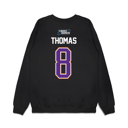 Clemson - NCAA Men's Basketball : Dallas Thomas - NCAA® March Madness® 2026 Premium Crewneck Sweatshirt-1