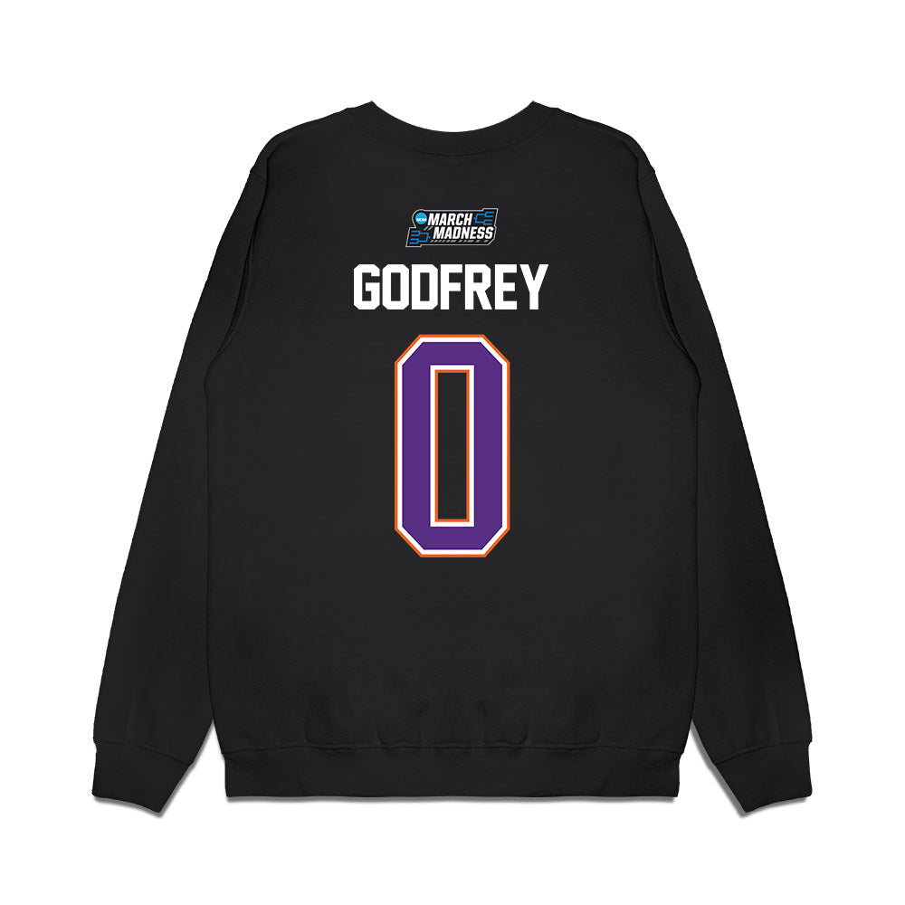 Clemson - NCAA Men's Basketball : RJ Godfrey - NCAA® March Madness® 2026 Premium Crewneck Sweatshirt-1