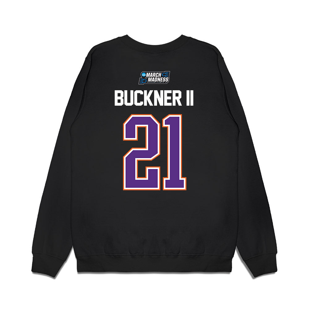 Clemson - NCAA Men's Basketball : Ace Buckner II - NCAA® March Madness® 2026 Premium Crewneck Sweatshirt-1