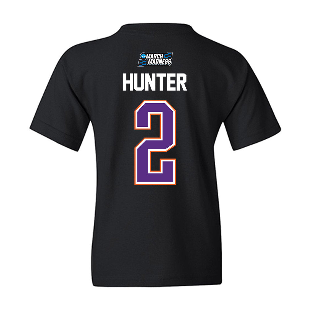 Clemson - NCAA Men's Basketball : Dillon Hunter - NCAA® March Madness® 2026 Youth T-Shirt-1