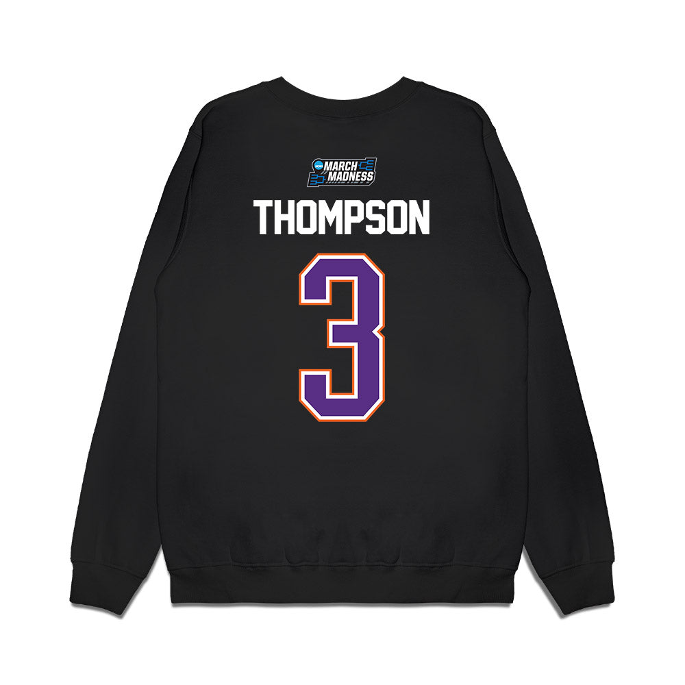 Clemson - NCAA Men's Basketball : Chase Thompson - NCAA® March Madness® 2026 Premium Crewneck Sweatshirt-1