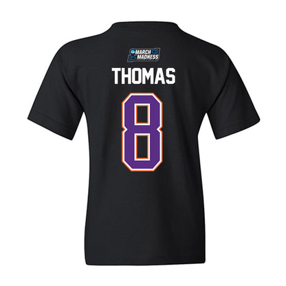 Clemson - NCAA Men's Basketball : Dallas Thomas - NCAA® March Madness® 2026 Youth T-Shirt-1