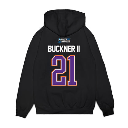 Clemson - NCAA Men's Basketball : Ace Buckner II - NCAA® March Madness® 2026 Premium Hooded Sweatshirt-1