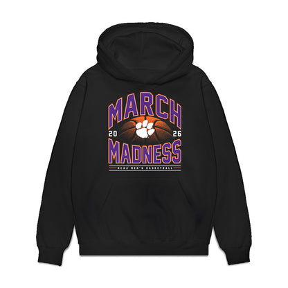 Clemson - NCAA Men's Basketball : Ace Buckner II - NCAA® March Madness® 2026 Premium Hooded Sweatshirt-0
