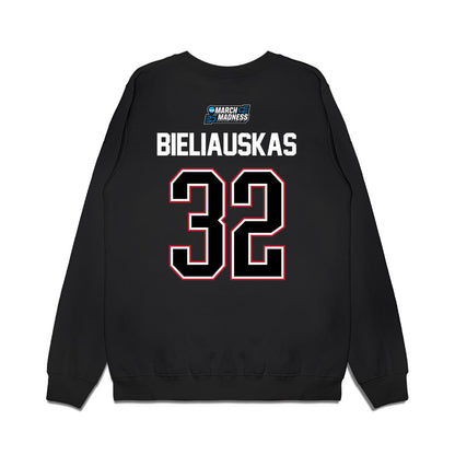 Wisconsin - NCAA Men's Basketball : Aleksas Bieliauskas - NCAA® March Madness® 2026 Premium Crewneck Sweatshirt-1
