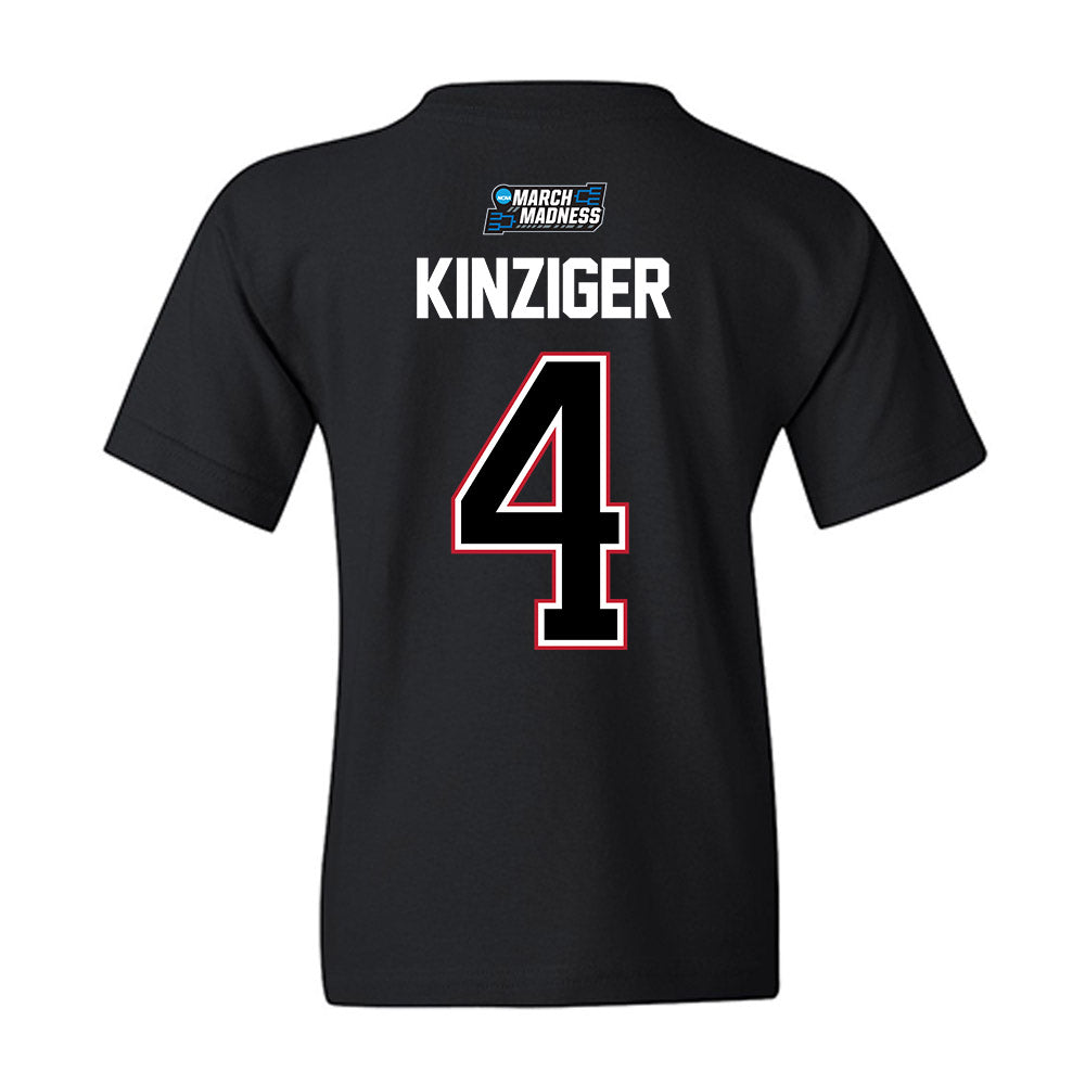Wisconsin - NCAA Men's Basketball : Zach Kinziger - NCAA® March Madness® 2026 Youth T-Shirt-1