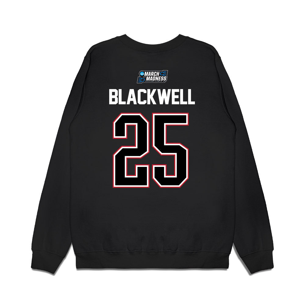 Wisconsin - NCAA Men's Basketball : John Blackwell - NCAA® March Madness® 2026 Premium Crewneck Sweatshirt-1