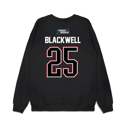 Wisconsin - NCAA Men's Basketball : John Blackwell - NCAA® March Madness® 2026 Premium Crewneck Sweatshirt-1