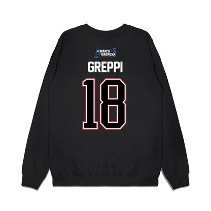 Wisconsin - NCAA Men's Basketball : Riccardo Greppi - NCAA® March Madness® 2026 Premium Crewneck Sweatshirt-1