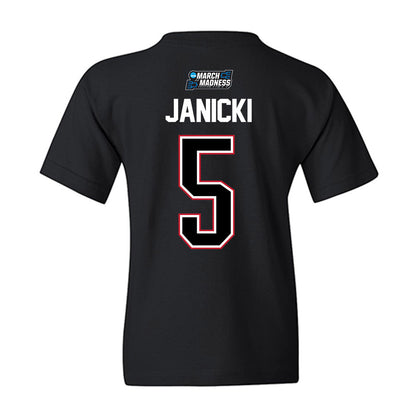 Wisconsin - NCAA Men's Basketball : Jack Janicki - NCAA® March Madness® 2026 Youth T-Shirt-1