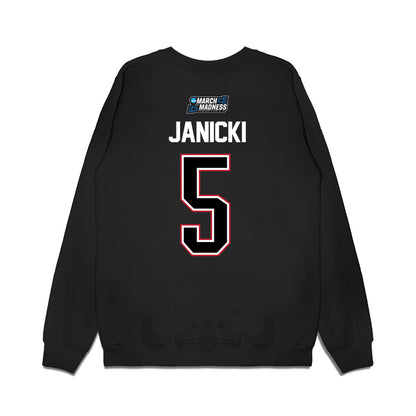 Wisconsin - NCAA Men's Basketball : Jack Janicki - NCAA® March Madness® 2026 Premium Crewneck Sweatshirt-1