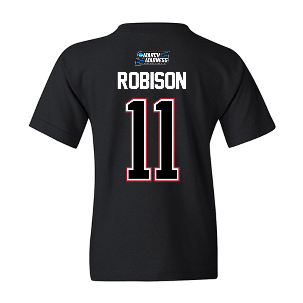 Wisconsin - NCAA Men's Basketball : Jack Robison - NCAA® March Madness® 2026 Youth T-Shirt-1