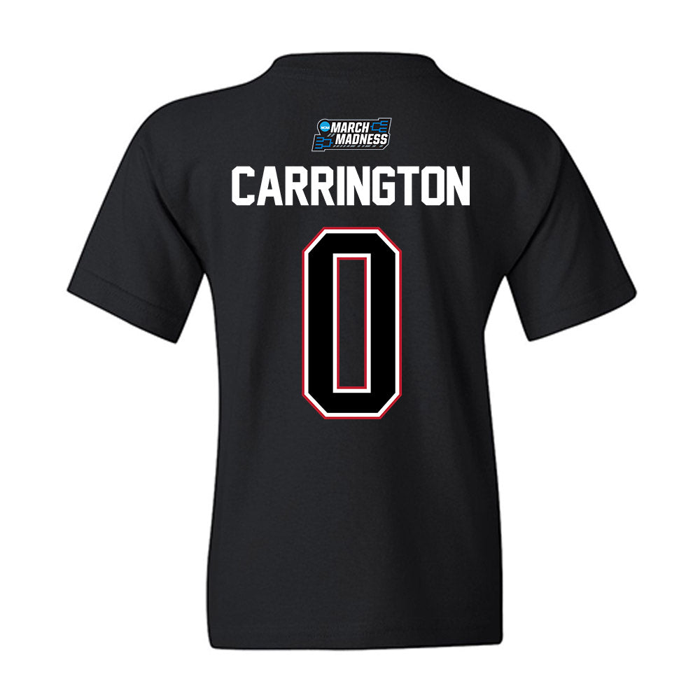 Wisconsin - NCAA Men's Basketball : Braeden Carrington - NCAA® March Madness® 2026 Youth T-Shirt-1