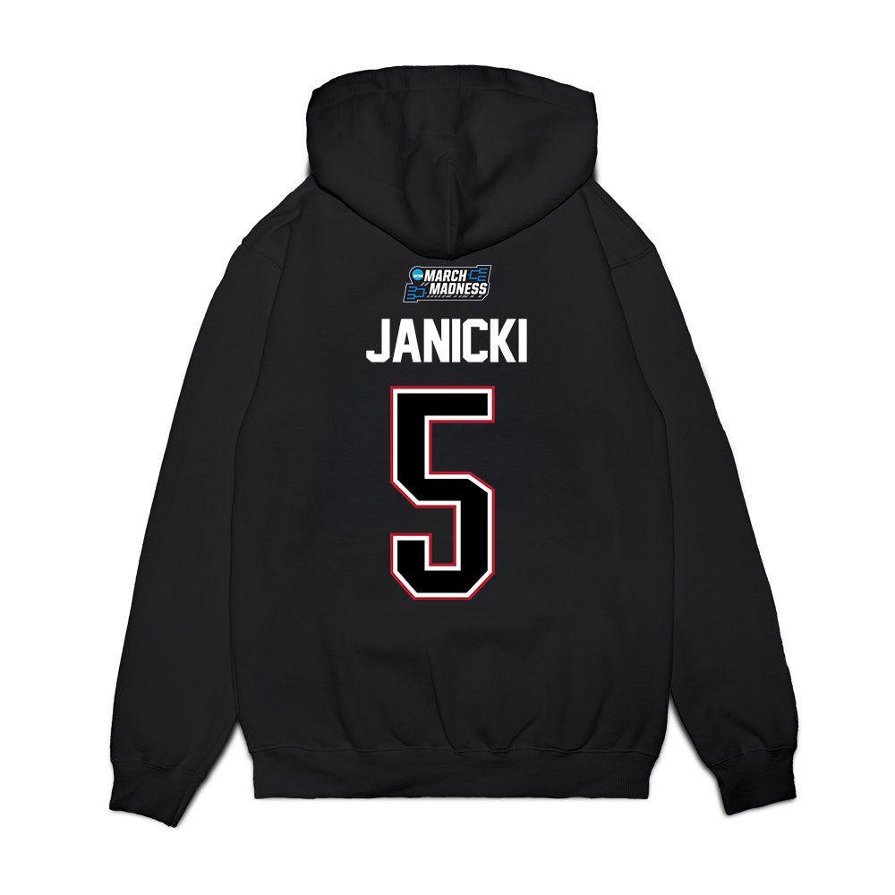 Wisconsin - NCAA Men's Basketball : Jack Janicki - NCAA® March Madness® 2026 Premium Hooded Sweatshirt-1