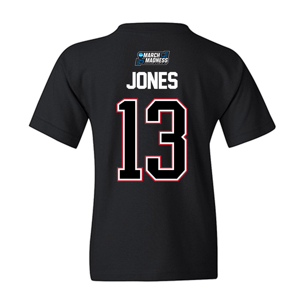 Wisconsin - NCAA Men's Basketball : Hayden Jones - NCAA® March Madness® 2026 Youth T-Shirt-1