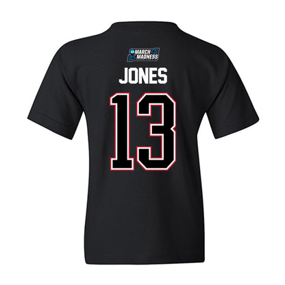 Wisconsin - NCAA Men's Basketball : Hayden Jones - NCAA® March Madness® 2026 Youth T-Shirt-1