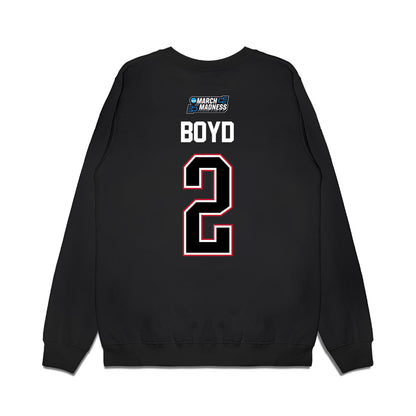 Wisconsin - NCAA Men's Basketball : Nick Boyd - NCAA® March Madness® 2026 Premium Crewneck Sweatshirt-1