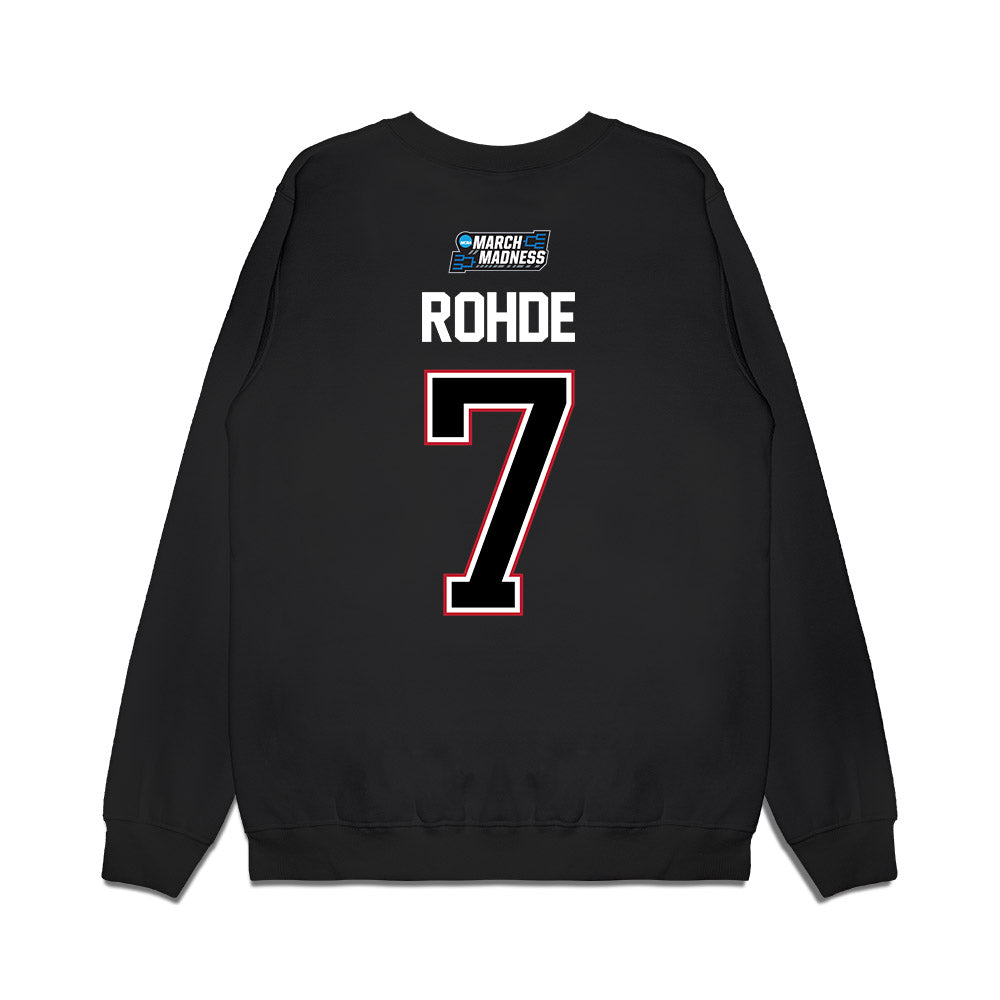 Wisconsin - NCAA Men's Basketball : Andrew Rohde - NCAA® March Madness® 2026 Premium Crewneck Sweatshirt-1