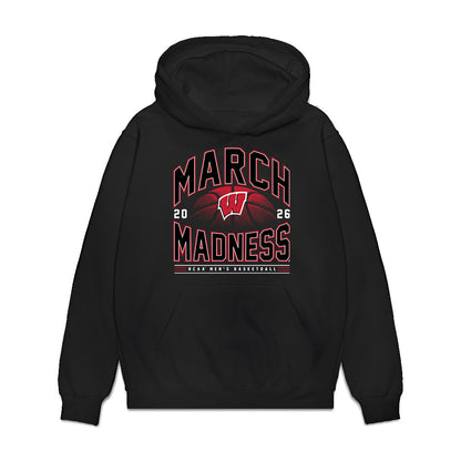 Wisconsin - NCAA Men's Basketball : Will Garlock - NCAA® March Madness® 2026 Premium Hooded Sweatshirt-0