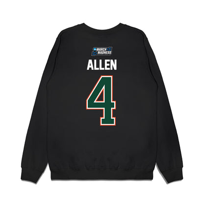 Miami - NCAA Men's Basketball : Marcus Allen - NCAA® March Madness® 2026 Premium Crewneck Sweatshirt-1