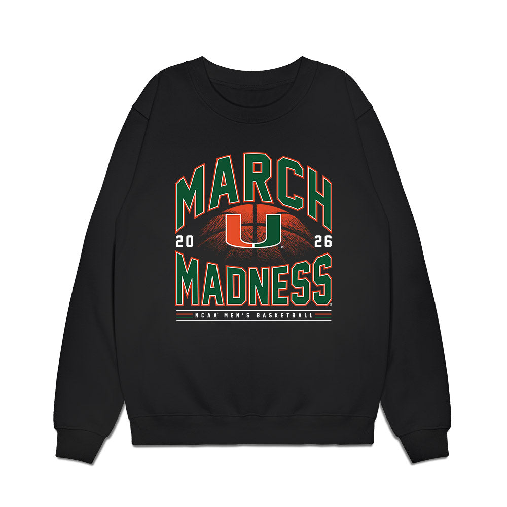 Miami - NCAA Men's Basketball : Marcus Allen - NCAA® March Madness® 2026 Premium Crewneck Sweatshirt-0