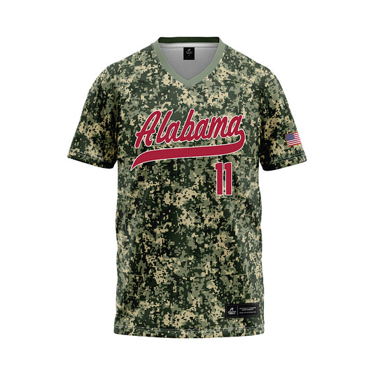 Alabama - NCAA Baseball : Myles Upchurch - Camo Baseball Jersey-0